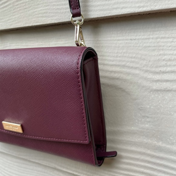 Kate Spade Laurel Way Winni Mini Deep Plum Leather - Picture 9 of 16